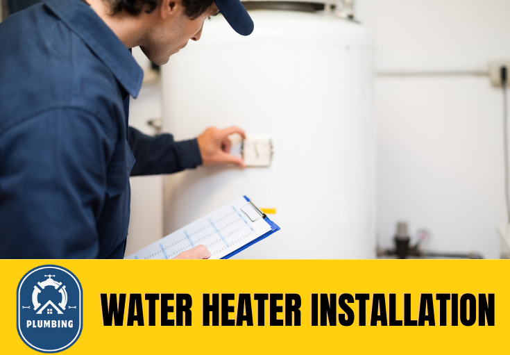 water heater installation Wigan